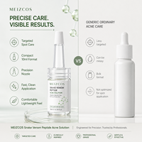 Sérum anti-acné OEM ODM à marque privée au peptide de venin de serpent, solution ciblée pour les imperfections, flacon de 10 ml avec applicateur de précision pour peaux sujettes à l'acné