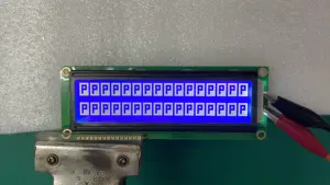 Módulo de caracteres de matriz de puntos 1602, módulo LCD monocromático, interfaz MPU COB FSTN, 16x2