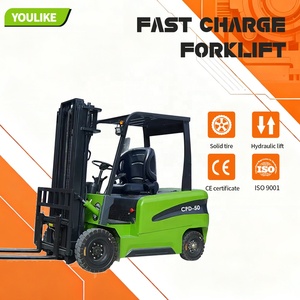 3 टन इलेक्ट्रिक काउंटरबैलेंस फोर्क लिफ्ट ट्रक के साथ हाइड्रोलिक लिथियम बैटरी 4x4 व्हील सीट लेकट्रिकली मिनी छोटे फोर्कलिफ्ट 5 टन - Product Image 1