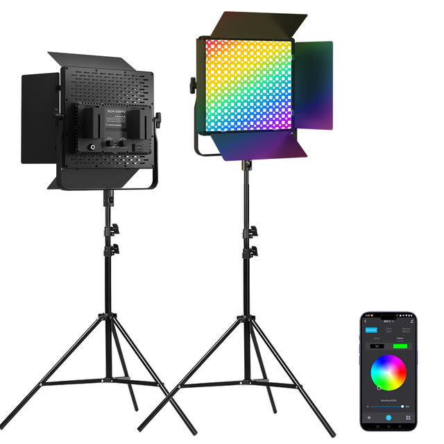 High CRI 95+ RGB Video Light App Control 45W 2700-6500K HSL RGB Mode Battery Powered Photographic Light for Video Shooting
