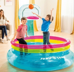 <span class=keywords><strong>INTEX</strong></span> 48267 SHOOT'N BOUNCE JUMP-O-LENE  Canasta de Baloncesto <span class=keywords><strong>Inflable</strong></span> para Niños Pequeños, Brincolín <span class=keywords><strong>Inflable</strong></span> para Interiores - Product Image 3
