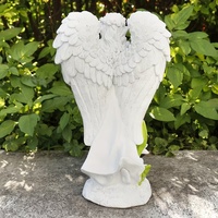Lampe de jardin en résine d'ange à énergie solaire - Design lanterne, allumage automatique la nuit, idéale pour la décoration de sentiers/ pelouses et l'éclairage d'ambiance