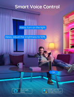 Ampoule intelligente Wifi Tuya sans fil RGB multicolore à intensité variable avec télécommande