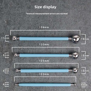 Dụng cụ Làm gốm mềm bằng đất sét siêu nhẹ bốn mảnh đặt thanh sắt khắc dao để điêu khắc khắc cho thợ gốm nghệ sĩ - Product Image 4