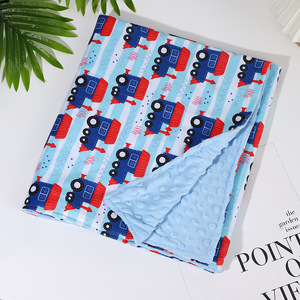 Couvertures en flanelle de coton pour bébés, logo personnalisé, peluche à pois, design ultra doux, pièces - Product Image 4