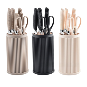 Wholesale 7 Piece Kitchen Cutlery <b>Set</b> Stainless Steel Chef <b>Knife</b> Bread <b>Knife</b> Utility Paring <b>Knives</b> with Scissors for Household - Product Image 2