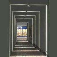 Lampe murale linéaire PMMA 3*180 degrés 57mm pour éclairage mural, lentille modèle E-001, revêtement non appliqué, fabriquée en Chine continentale, pour le dropshipping