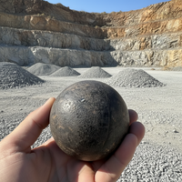 Bille de broyage en acier allié au chrome moyen résistant à l'usure pour broyeur à billes de minerai