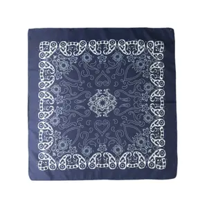 Multifunction Colourful Custom 100% Cotton Square Fabric Printed Headwear Classic Customized Cotton Bandana