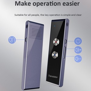 Máquina de traducción de voz para viajes de negocios T8, aleación de aluminio para aplicación Bluetooth, interpretación simultánea inteligente OLED - Product Image 2