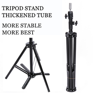 Usine de formation de coiffure <span class=keywords><strong>en</strong></span> gros, bloc de tête <span class=keywords><strong>en</strong></span> toile, support de tête de Mannequin <span class=keywords><strong>en</strong></span> métal, support de perruque réglable, trépied pour - Product Image 2