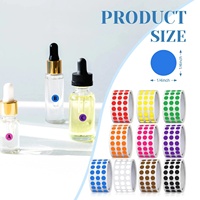 Rouleau d'étiquettes à points colorés de 6 mm, adhésif puissant, petits points circulaires pour l'inventaire, les prix, le bureau et l'emballage