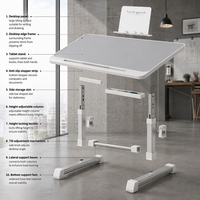 Support portable pour ordinateur portable avec pieds antidérapants robustes pour la lecture, la prise de repas et le travail - Construction stable et fiable