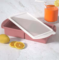 Moules de congélation en silicone 2 tasses avec couvercles pour congeler les restes de lasagne soupes sauces casseroles préparation de repas et plus