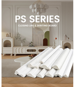 Ligne de finition et plinthe de la série PS, apprêt blanc, design minimaliste, facile à installer, durable, écologique, décoration de bâtiment - Product Image 1