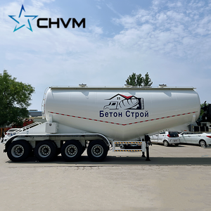 4 एक्सल 40cbm थोक सीमेंट सेमी ट्रेलर वी-टाइप फ्लाई ऐश सीमेंट सिलो टैंक ट्रेलर बिक्री के लिए - Product Image 3