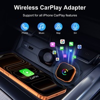 Desain Mini USB untuk Mobil dengan Adaptor CarPlay Berkabel WiFi Wireless CarPlay untuk IPhone Android Auto