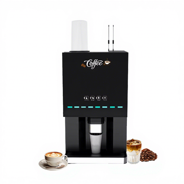 1.5kg Bean Hopper 3*1kg Powder Boxes Cafe Commercial Table Top Bean to Cup Beverage Instant Coffee Tea Drink Vending Machine