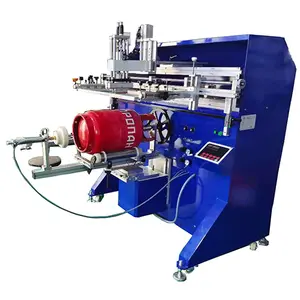 Metal Drum Silkscreen Printing Machine Cylinder Tank Screen Printing Machine