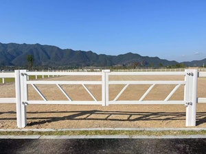 <span class=keywords><strong>2</strong></span>/3/4レールビニールPVCホースパドックフェンスポストランチファームホワイト - Product Image 6