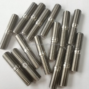 Boulon à tête cylindrique en titane GR5, filetage double extrémité 3/8"-16-24 x 2" pour pièces <span class=keywords><strong>de</strong></span> voiture <span class=keywords><strong>de</strong></span> <span class=keywords><strong>course</strong></span>, châssis <span class=keywords><strong>de</strong></span> voiture <span class=keywords><strong>de</strong></span> <span class=keywords><strong>course</strong></span> - Product Image 1