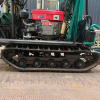Vente flash : Machine de forage de puits d'eau hydraulique entièrement automatique de 100 m à 150 m de profondeur, 25 ch, montée sur chenilles, foreuse rotative pour forage de puits
