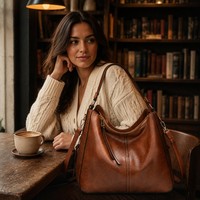Sac à bandoulière en cuir PU avec logo personnalisé pour importateurs, sac hobo grande capacité, sac de voyage à bandoulière avec longue sangle