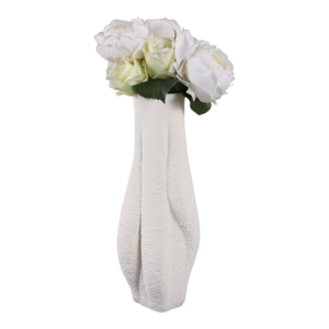 Vaso Scultoreo Moderno Testurizzato per Composizioni Floreali in Soggiorno e Ufficio - Product Image 2