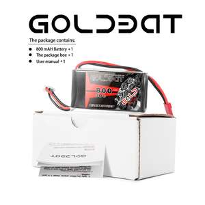 RC Lipo battery <span class=keywords><strong>2</strong></span> S1P 7.4V 800mAh 30C Lipo battery lithium polymer battery for Drone RC helicopter FPV - Product Image 5