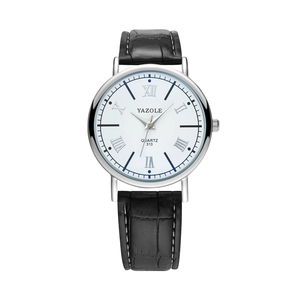 Montre à Quartz de luxe Yazole pour hommes, cadran romain, mince, mode Business, Couple, <span class=keywords><strong>313</strong></span> - Product Image 3
