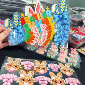 Prix d'usine, enveloppes <span class=keywords><strong>de</strong></span> tasse lavables pour Pâques, UV DTF, pour gobelets <span class=keywords><strong>et</strong></span> tasses, autocollants <span class=keywords><strong>de</strong></span> 16 oz, impression par transfert PET, certificat CE - Product Image 1