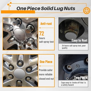 24PCS 6 Hexagon 14x2 Universal Chrome Bulge Acorn Car Wheel <strong>Lug</strong> <strong>Nuts</strong> for Ford F-150 2004-2014 - Product Image 4