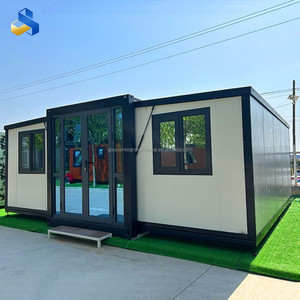 Maison préfabriquée extensible en conteneur maritime de 40 pieds ou 20 pieds, prête à l'emploi, en acier léger, pliable, type villa, à vendre - Product Image 3