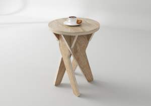 Petit tabouret rond en bois, mobilier de cuisine de salon, nouveau Design en chine - Product Image 4
