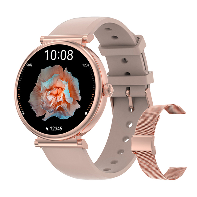 DT109 1.3 Inch AMOLED Screen Smart Watch BT Calling Heart Rate Remote Music Control Sport Smartwatch for Men Women