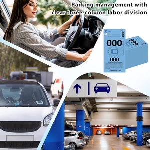 ตั๋วจอดรถแบบกำหนดเอง หมายเลขเรียงกันต่อเนื่อง ดีไซน์แบบสองหน้า กระดาษดูเพล็กซ์ 230 แกรม สำหรับซ่อมรถยนต์ รับสัมภาระ - Product Image 5