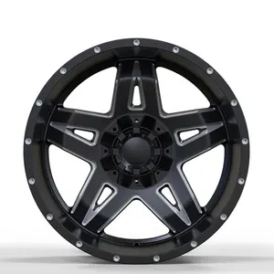 20x12 Black Off-road Alloy Rim Truck 4x4 Wheel Rim 6x114.3 6x139.7