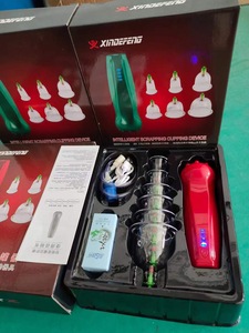 Drop Shipping akupunktur mesaj cihazı akıllı elektrikli vakum emme 6 bardak terapi seti çukurluğu terapi masaj makinesi - Product Image 5