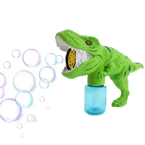 Creative Dinosaur Electric Bubble Blower Machine Toys With Music Automatic Bubble Maker Tyrannosaurus Bubble Gun for kids
