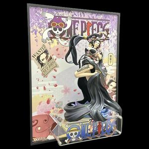 Figurine d'anime Nico Robin, chanteuse, en 3D stéréoscopique, cadre photo, peinture créative, ornement de bureau, décoration murale - Product Image 2