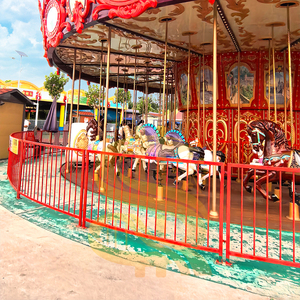 <span class=keywords><strong>Giostra</strong></span> Colorata Rossa con Carillon, Attrazione per Luna Park e Fiere - Product Image 4