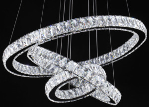 JYLIGHTING <span class=keywords><strong>Lampadario</strong></span> Moderno Decorativo Combinazione di Prodotti Illuminazione <span class=keywords><strong>ad</strong></span> Anello Rotondo <span class=keywords><strong>Lampadario</strong></span> in Cristallo - Product Image 4
