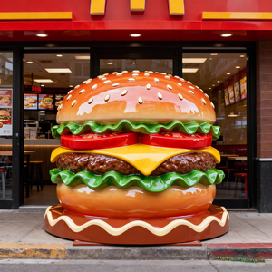 Esculturas de Resina y Fibra de Vidrio Pintadas a Mano, Impermeables, con Diseño de Comida <span class=keywords><strong>Gigante</strong></span>, para Decoración de Entradas de Tiendas - Product Image 4