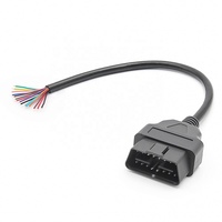 Adaptador OBD2 J1962 de 16 Pines al por Mayor, Conector Macho OBDII a Cable de Extensión OBD OBDII Abierto para DIY