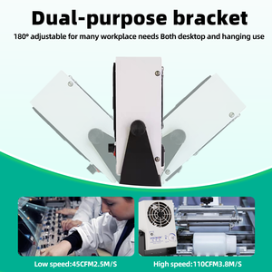 ST101S ABS Plastik Masaüstü AC İyon Jeneratörü, Elektronik Cihazlar için Fanlı Elektrik İşitme Önleyici - Product Image 6