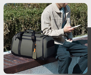 大容量旅行行李袋带鞋盒防水运动包定制标志健身房周末包 - Product Image 6