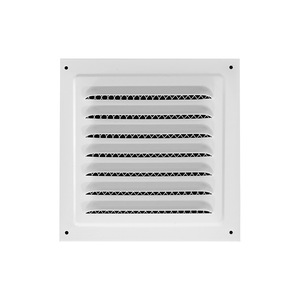 Steel Plate Louvered Vent Cover 12x12 Inch Grille Style Air Outlet For Indoor Outdoor Use - Product Image 1
