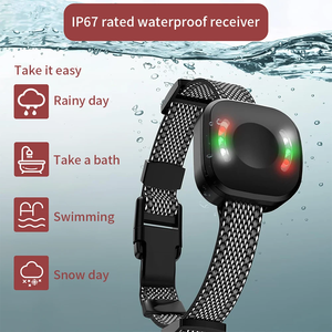 Pantalla LCD 00M Control remoto entrenador de perros Color Anti ladridos Pet Shock <span class=keywords><strong>Collar</strong></span> impermeable <span class=keywords><strong>Collar</strong></span> de entrenamiento para perros - Product Image 4