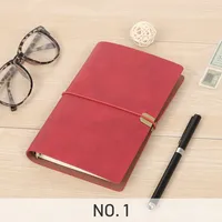 En gros personnalisé A5 marron luxe couverture en cuir cahier Vintage pur cuir Agenda planificateur Journal en cuir cahier Journal