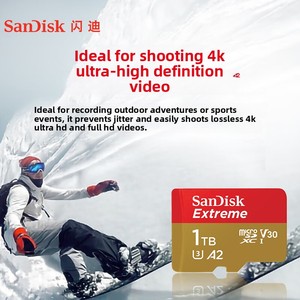 Tarjeta de Memoria SanDisk <span class=keywords><strong>Micro</strong></span>-<span class=keywords><strong>SD</strong></span> TF de 64G 128G 256G 512G <span class=keywords><strong>1T</strong></span> A2 V30 U3 con Velocidad de Lectura de 190MB/s, Modelo para Teléfono Móvil y Cámara - Product Image 5